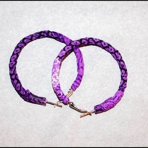 Hoop Earrings – Purple